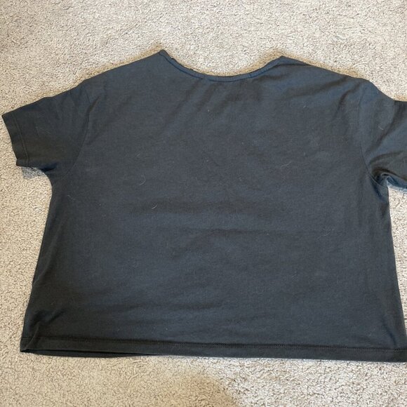 THE BEATLES YELLOW SUBMARINE Tee Shirt Women XS Gray Cropped 70s Vibes Old Navy - Picture 7 of 9